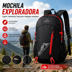 🏆 ¡Precio especial de último día! 🎒 Mochila plegable impermeable para acampar