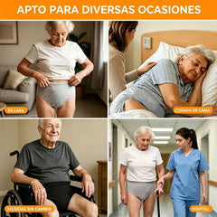 【¡Compra 2 y llévate 1 gratis!】3 unidades a 29 euros🩲 Bragas Antifugas Lavables para Adultos | Ropa Interior de Algodón Transpirable y Absorbente | Protección Reutilizable y Eficaz para la Incontinencia Leve 💧🌿♻️