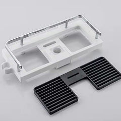 🔥🚿Soporte de almacenamiento para ducha de baño con barra, soporte ajustable para cabezal de ducha, no requiere perforación para la ducha.