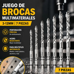 🥇【7 pieza】Broca excéntrica de acero de tungsteno superduro de séptima generación con borde dentado