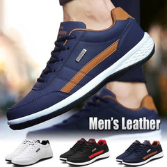 ✨【38-48】2025 nuevas zapatillas de deporte de cuero cómodas para hombre