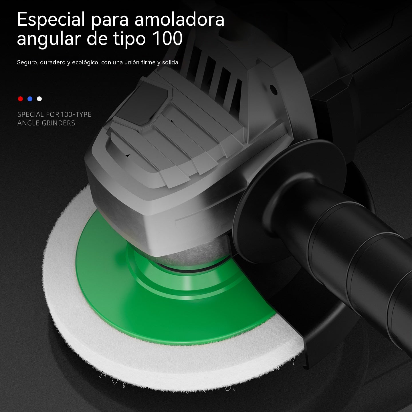 rueda de lana para pulir espejos, disco de amoladora angular