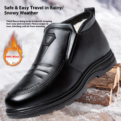 【39-44】Botas de nieve de hombre de invierno con forro polar grueso, resistentes al frío.