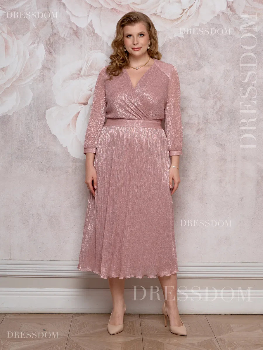 【S-5XL】Vestido degradado brillante ｜Ligero y aireado ｜Elegante y rejuvenecedor