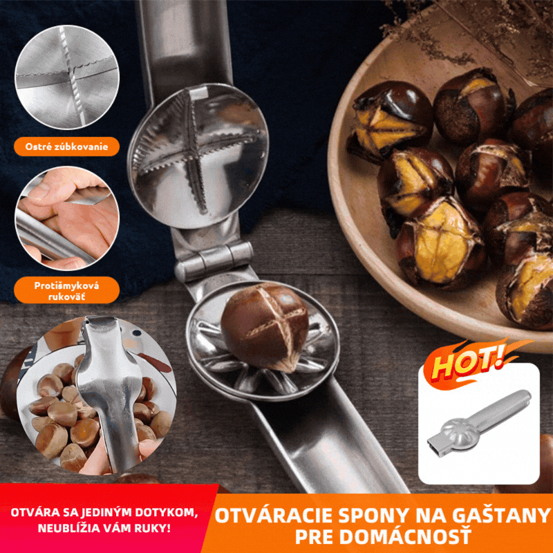 [Kúp 1 a získaj 1 zadarmo] Gaštanový otvárací klip na domáce použitie - Ľahko sa otvára dotykom bez poranenia rúk!