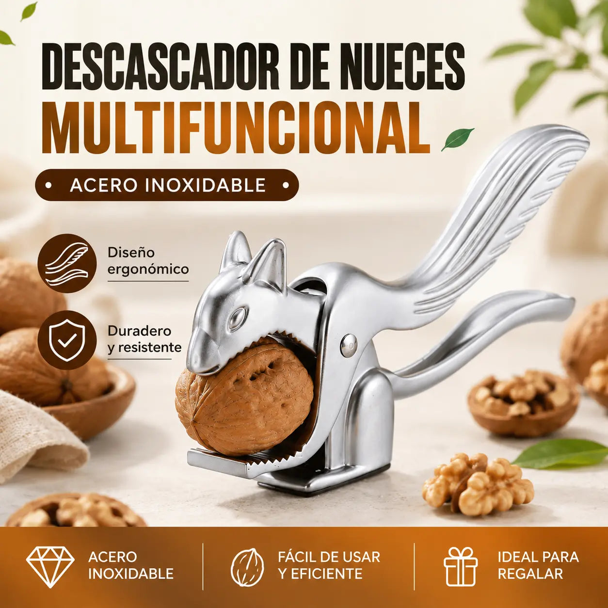 🌰Precio más bajo por tiempo limitado🔥Descascarador de nueces multifuncional de acero inoxidable