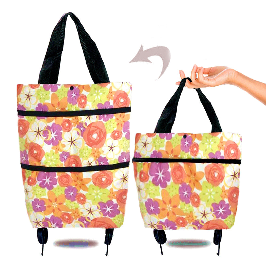 🛒 Carrito de compras plegable 2 en 1 – Tu aliado ligero y multifunción 🛍️✨