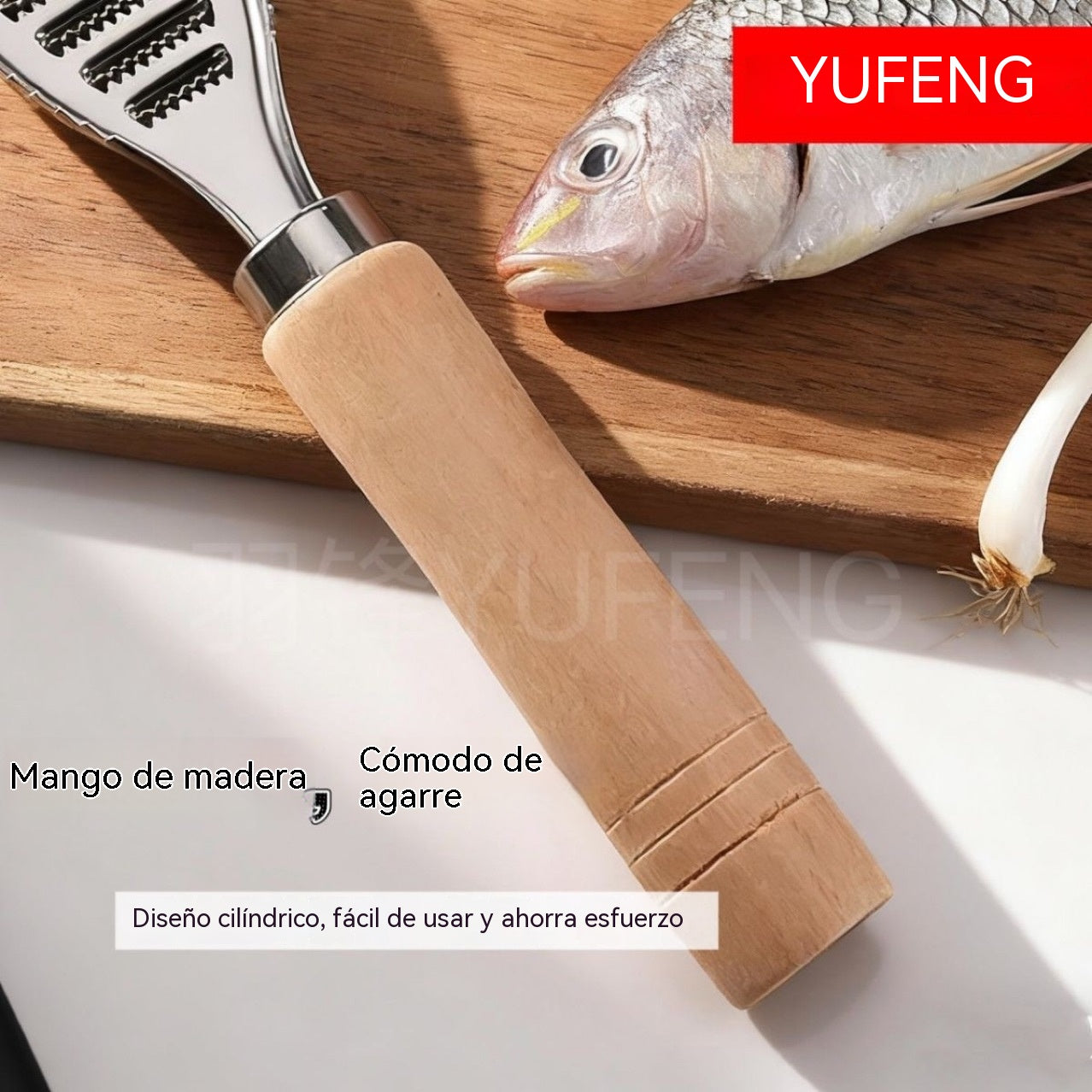 【Compra 1 y llévate 1 gratis】Raspador multifuncional de acero inoxidable para escamas de pescado y pelador de ajos.