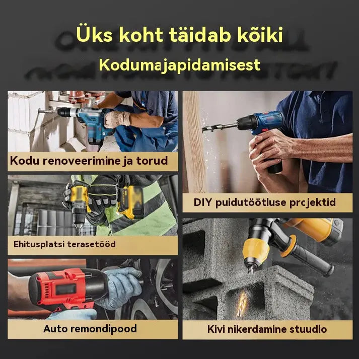 1 komplekt 6 osast【4+5+6+8+10+12mm】🔥Väga tugev 4-piluline ekstsentriline puurikomplekt