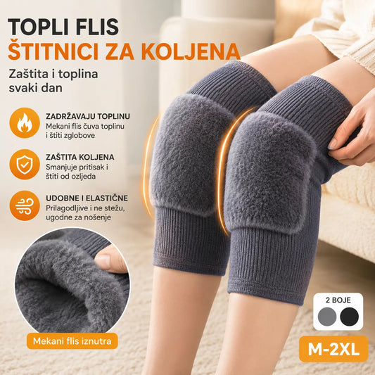 【2 par】🔥Novi ojačani štitnici za koljena za jesen/zimu s flis podstavom koji griju koljena i štite zglobove od hladnoće.