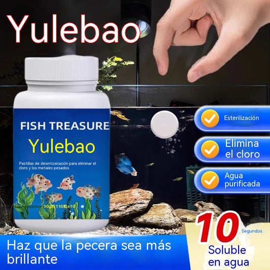 🔥【Compra 2 y llévate 2 gratis】🐠🌿Tabletas purificadoras de agua para acuarios con múltiples efectos: Esterilizan, eliminan el cloro y purifican el agua; aptas para acuarios y estanques.