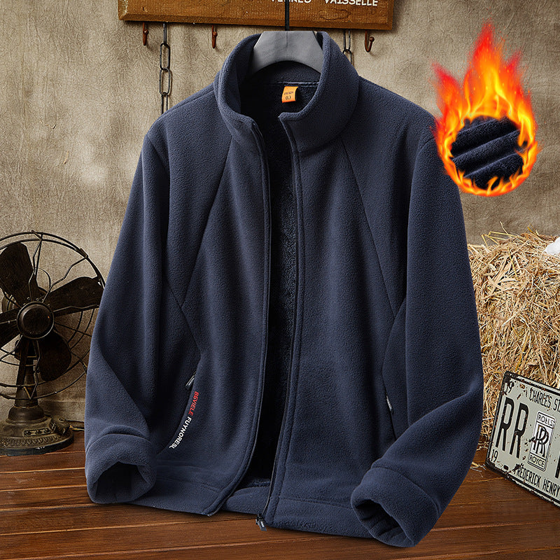 【M-5XL】Chaqueta de Terciopelo Grueso de Lana para Hombre, Talla Grande, Cálida y Cómoda para Otoño e Invierno【40% de Descuento】