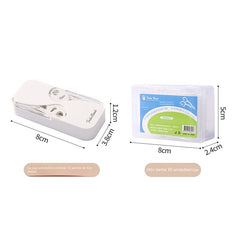 [2 juegos]Caja de almacenamiento automático de hilo dental con doble apertura, ideal para viajes.