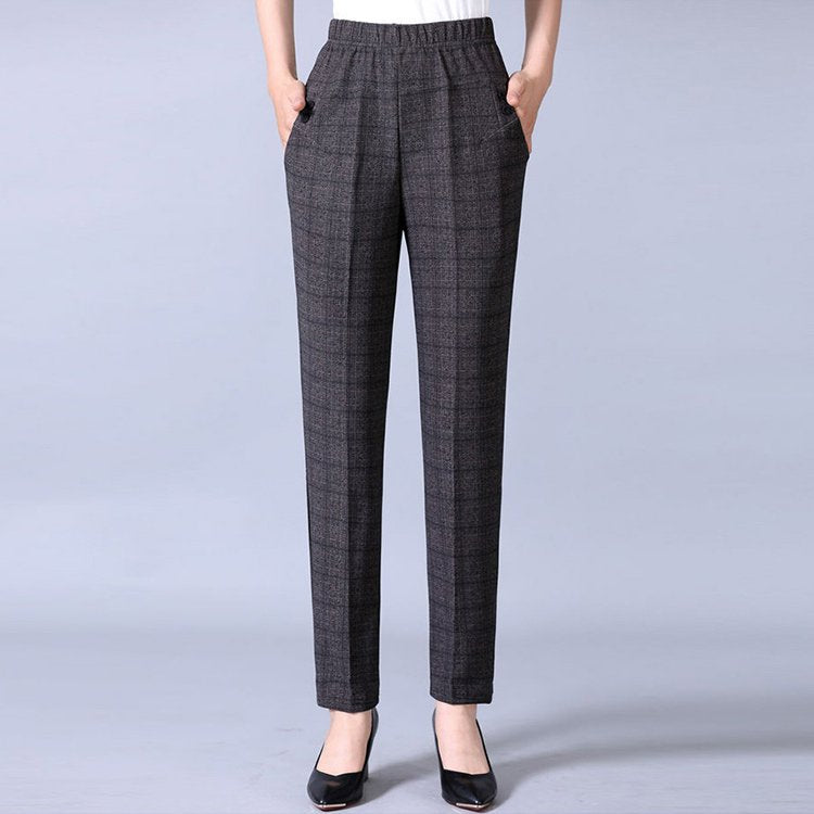 🏆🔥【45-90 kg】Nuevos pantalones rectos de talle alto para mujer, la elección perfecta para otoño e invierno