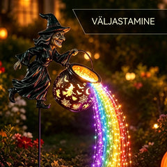 🧙‍♀️🎃 Nõiakatla aialamp LED-valgusega – vapustavad õuekaunistused 🔮✨