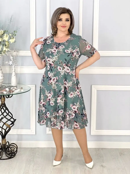 💕🌺【S-5XL】Vestido floral de mujer con cintura