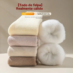 🏆【6 pares】🧦Calcetines de invierno antibolitas y de lana para mujer, calcetines de invierno que te mantienen abrigado