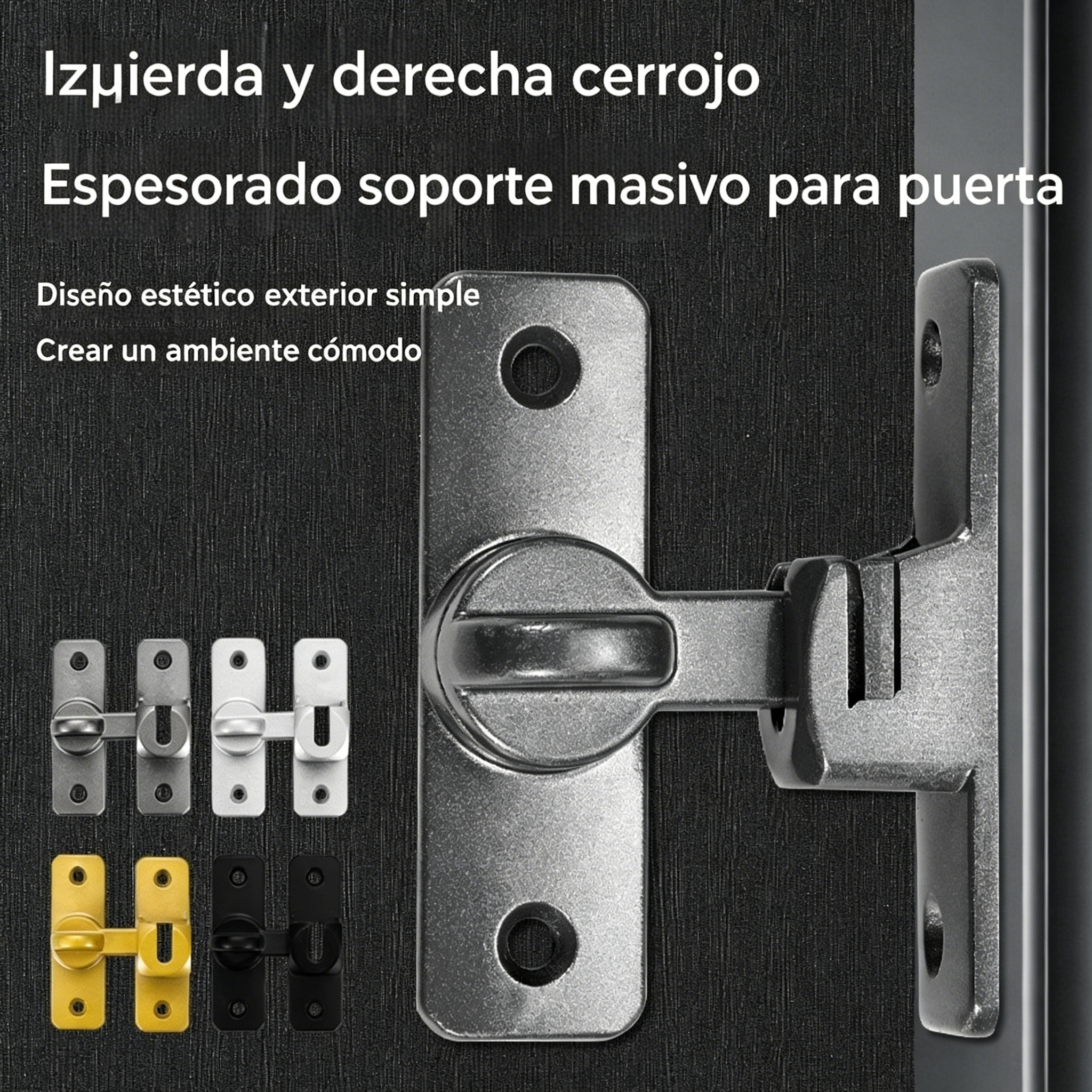【Compra 1, llévate 1 gratis】Cerradura multifuncional sin taladro para puertas de uso doméstico