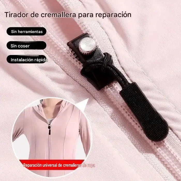 🔥（40 piezas）🎁Reparador de cremalleras universal: cabezal extraíble para una reparación rápida y sencilla de la cremallera.