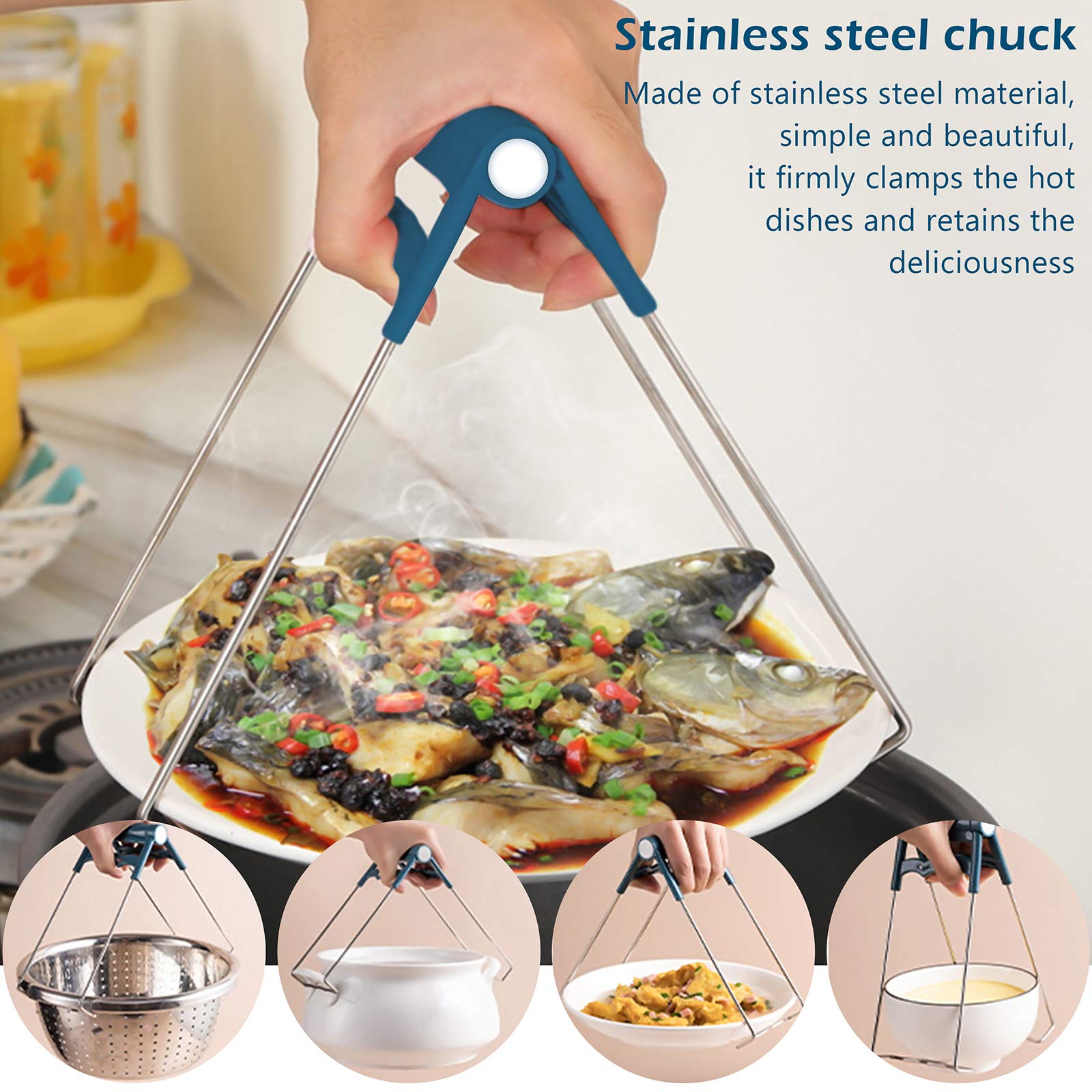 🔥【3 piezas】Clip de goma anti-escaldaduras multifuncional para cocina