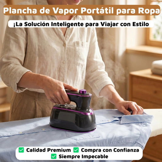 👔✨ Plancha de Vapor Portátil para Ropa – ¡La Solución Inteligente para Viajar con Estilo! ✨
