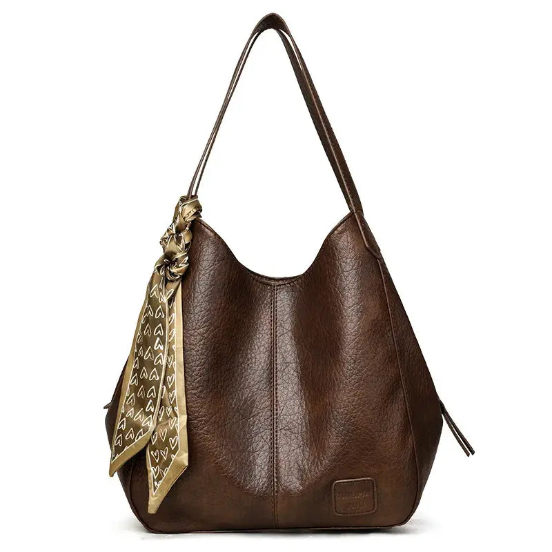 👜 Nuevo bolso de mano retro de gran capacidad 2026 – Piel suave, se puede llevar cruzado o al hombro ✨🛍️
