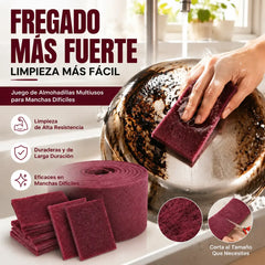 📢📢¡50% de descuento! ⏰Estropajo abrasivo de diamante multiusos, elimina fácilmente las manchas difíciles.