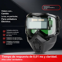 🔥😎Protector facial desmontable con atenuación totalmente automática