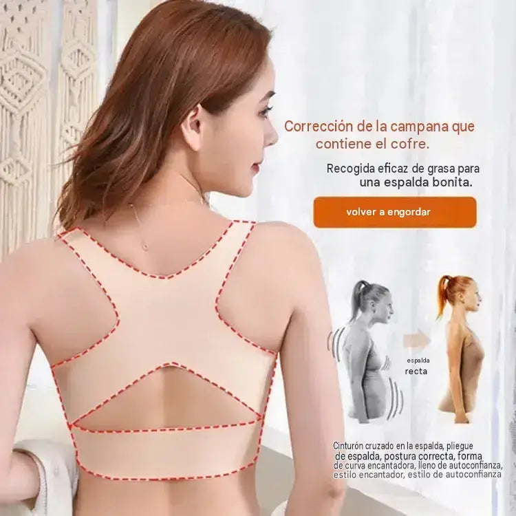 💥¡ÚLTIMO DÍA DE OFERTA! - 60% DE DESCUENTO  Sujetador sin aros con cierre frontal y espalda cruzada: corrige la postura y ofrece máxima sujeción y comodidad.