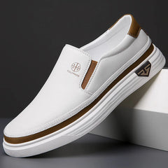 Mocasines italianos de piel auténtica para hombre