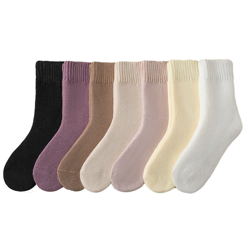 🏆【6 pares】🧦Calcetines de invierno antibolitas y de lana para mujer, calcetines de invierno que te mantienen abrigado