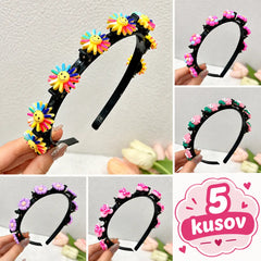 👑【5 kusov】Paličky, sponky a zapletené stuhy pre dievčatá