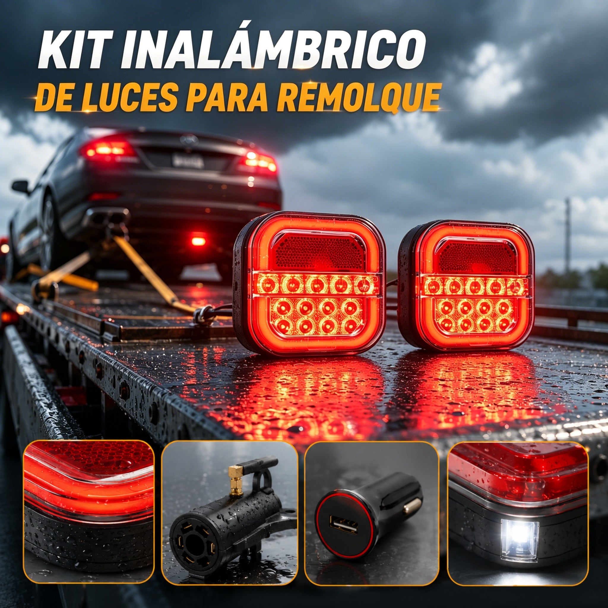 🚦【Universal 12V/24V】🚦 Luces LED para remolque de coche