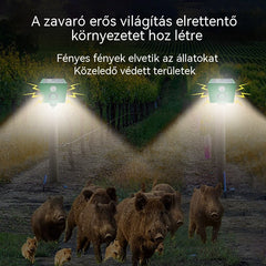✨🐅Napenergiás ultrahangos vadriasztó