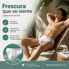 🔥【5PCS 】Tanga sexy de tiro bajo y sin costuras de seda fría para hombre