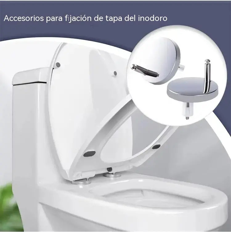 🚽【4 piezas en total】Accesorios universales para baño ----💦✨Abrazaderas de tornillo para fijar el asiento del inodoro.