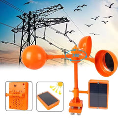 【Con base/Voz/volumen ajustable】👍Ahuyentador solar de pájaros, libre de contaminación