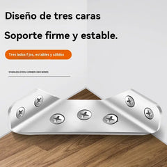 🪑【20 unidades】🛠️Conector de esquina universal para muebles de acero inoxidable