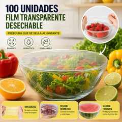 【2 bolsa, 200 piezas】Tapa de frescura desechable de grado alimenticio