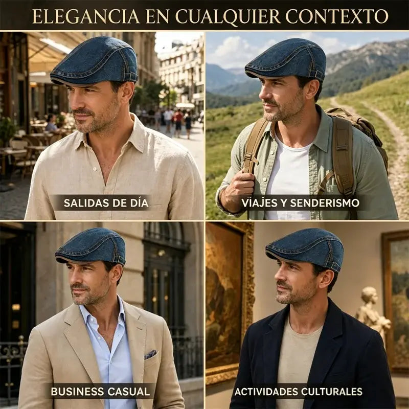 🎩🌟 Boina Clásica de Estilo Inglés – Gorra Retro Unisex para un Look Sofisticado 🧵