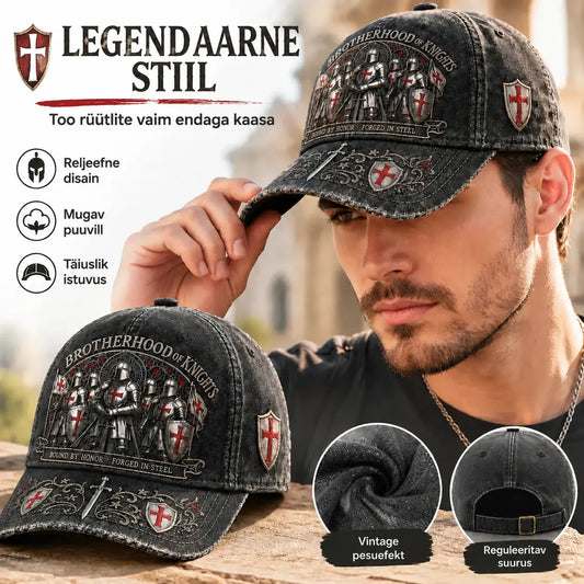 🛡️🧢 Guardian Knighti pesapallimüts, reguleeritav, hingav ja päikesekaitse.