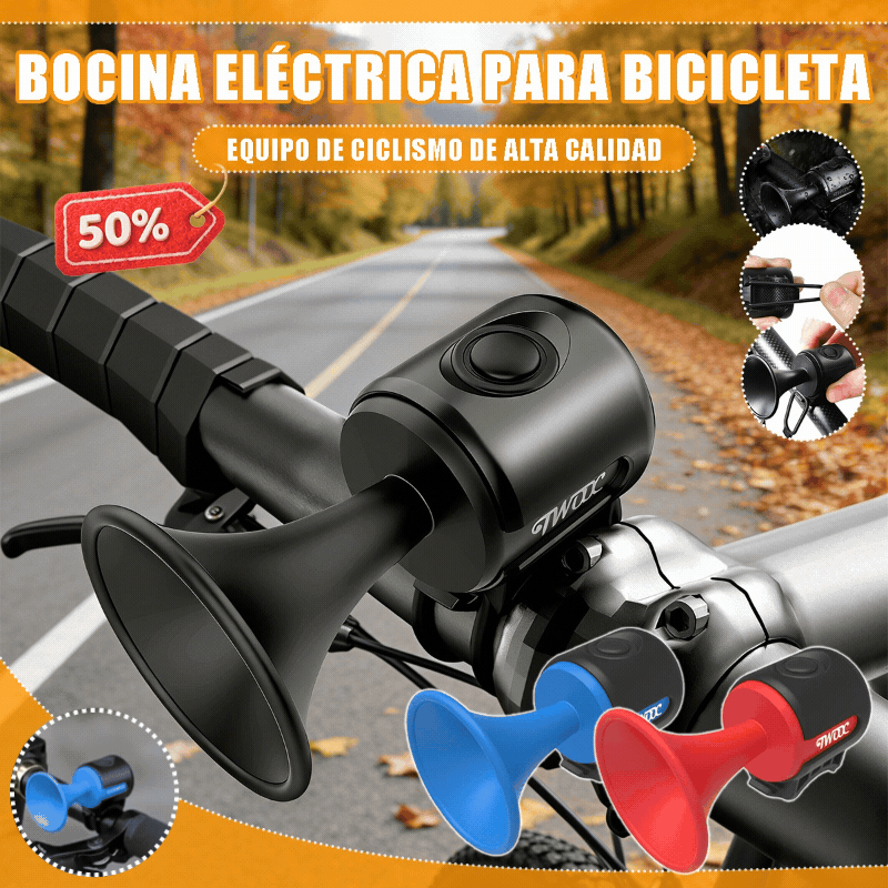 🔥【Compre 1 y obtenga 1 gratis】🚴🔔🔊Timbre de bicicleta eléctrico, timbre eléctrico para equipo de ciclismo con alto volumen