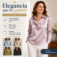 ✨【S-3XL】【40-100 kg】✨Camisa de solapa estampada de color sólido para mujer