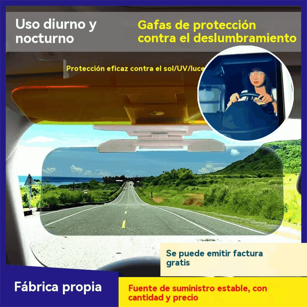 🚗 Extensor de visera solar polarizada antirreflejos universal para automóviles