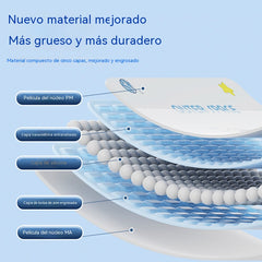 🧳【Juego de 5 piezas】💨 Bolsa de almacenamiento al vacío grande y compresible: no requiere bomba, es a prueba de fugas e ideal para ahorrar espacio en maletas y en casa ✈️