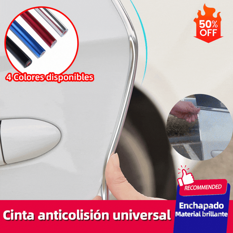💥【10M】🚗🚗 Cinta protectora universal contra impactos para puertas, capó y maletero del coche