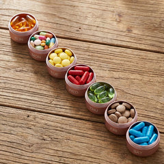 💊 Organizador de Pastillas de Aluminio Impermeable de 7 Días – Portátil y Seguro 🧳🔒✨