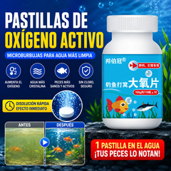🔥【Compra 2 y llévate 2 gratis, 4 botellas】🐠🌿Tabletas oxigenantes para acuicultura, adecuadas para peceras, estanques, pesca y transporte de peces.