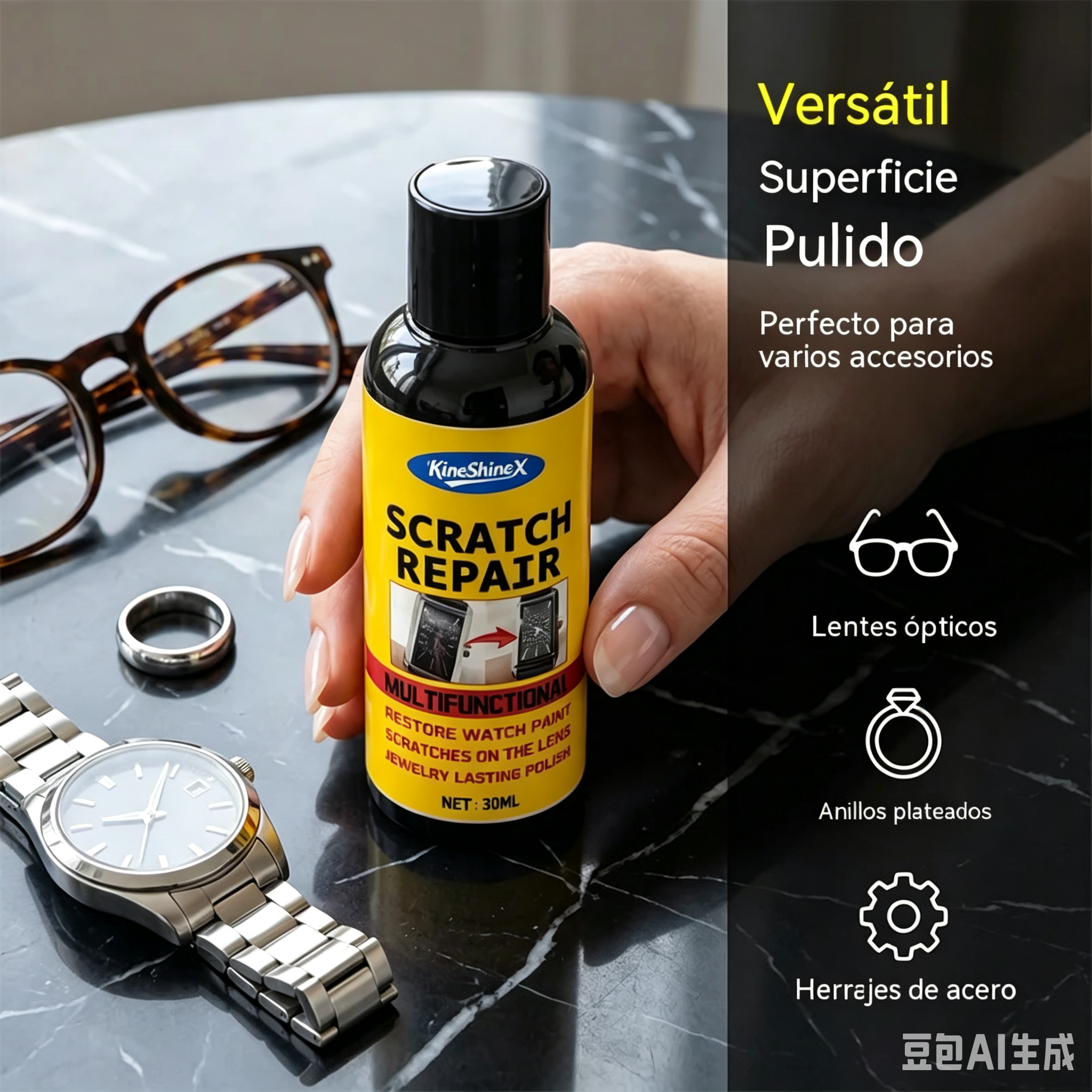【200 ml + esponja】Compra uno y llévate otro gratis 27 euros✨🛡️Compuesto pulidor multifuncional para la reparación de arañazos