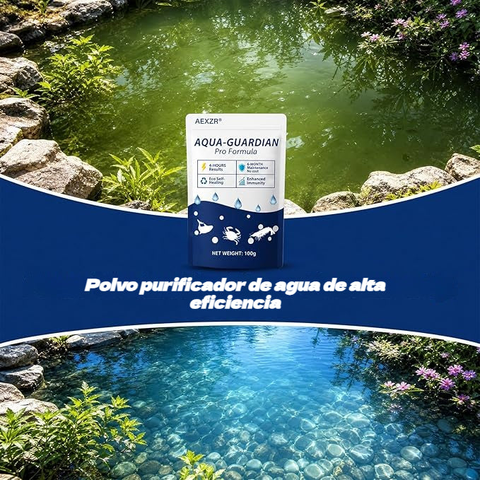 🔥Polvo para el cuidado y la purificación del agua del acuario, de larga duración, seguro e inofensivo para peces y plantas.